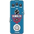 Amuzik Guitar Dumbler Pedal Analog Dumbler Overdrive Pedals For Electric Guitar With Medium Low Distortion Mini Size True Bypass