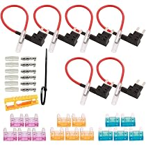 Lot De 12 Interrupteurs à Bascule LED 12V - 20A, 3 Broches, 2 Positions - Rouge, Bleu, Vert, Jaune - Pour Voiture, Bateau, Camping-car