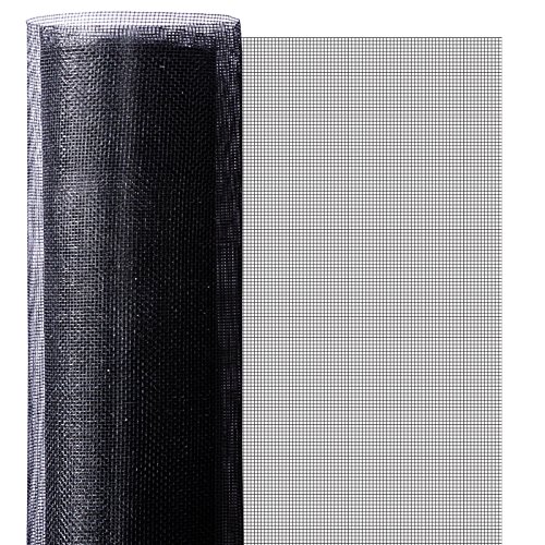 casa pura® Fliegengitter für Fenster und Türen | Zuverlässiger Insektenschutz aus Fiberglas mit Vinyl-Beschichtung | Farbe schwarz | in 2 Längen und 4 Breiten verfügbar (15m x 0,8m) - 3