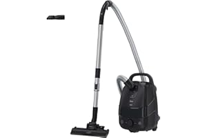 Hoover Silencieux HE2 Home Compact et Puissant HE2Z10A, Aspirateur Traineau avec Sac 850W, Rayon d'action XL 10m, Brosse Tous Sols, Accessoire 2en1, Filtre EPA Lavable, Capacité 3,5L, Vidage Facile