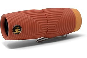 Nocs Provisions Zero Tube 10x25 ED Glass Waterproof Monocular – Rugged, Shockproof, Fogproof Optic for Adults & Kids, Built for Birdwatching, Hunting & Travel - Off-Piste Red