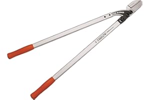 Tijera de Podar a Dos Manos Pruning 50-100 - Ajuste Manual - Empuñadura Ergonómica - Corte Yunque - Con Sistema Desmultiplicador - Fabricada con Aluminio Forjado - Ideal para la Poda Seca - Altuna