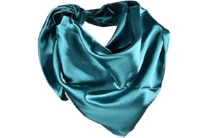 YOFASEN Hijab Kopftuch für Damen - 1 Stück Einfarbig Satin Muslimische Islamische Kopfbedeckung Frauen Gesichtsschleier Schal Turban 90x90 cm