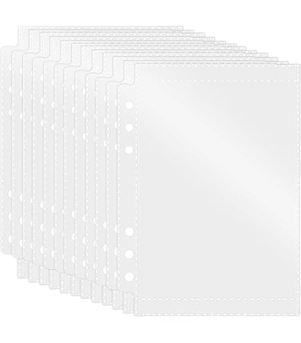 JAM PAPER Enveloppes En Plastique à Perforation à 3 Trous Avec Fermeture Velcro - Livret à Lettres