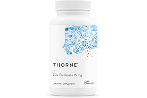 Thorne Zinc Picolinate 15mg - Highly Absorbable Zinc Supplement - Supports Immune System and Eye and Reproductive Health - 60 Capsules