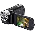 Zengkei Video Camera Camcorder with Night Vision, Vlogging Camera Recorder HD 1080P 2.7 Inch LCD Rotatable Flip Screen 16X Di