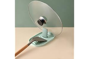 RICHDMI Repose Cuillere, Repose Cuillère Cuisine, Support Couvercle Repose, Pose Ustensiles, Pour Cuisinière, Porte Stensiles De Cuisine Pour Louches, Porte-Cuillère Pour Cuisinière (Vert)