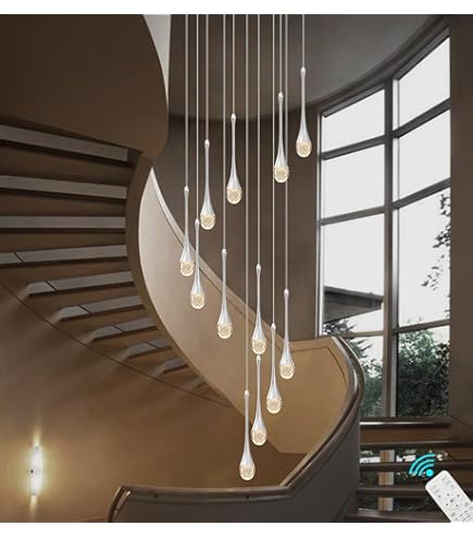 Plafonnier Lustres D'escalier Éclairage Pour Le Salon Plafonnier Suspendu Luminaire Lampe