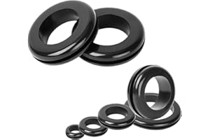 Ctyjia 20 Pièces Oeillet en Caoutchouc, Ouverture 10mm, Diamètre d'installation 12mm, Passe Fils en Caoutchouc, Bouchons en Caoutchouc