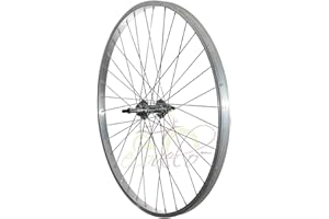 ECOVELO Par de ruedas/llantas delanteras + traseras 26" x 1.3/8 Bicicleta 7 velocidades Holanda bicicleta City Bike C2638AST+C2638PS7