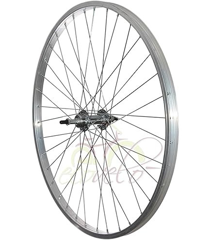 Ruota Posteriore Bici 26x1 3/8-5/8 - Cerchio In Alluminio Per City Bike E Passeggio - Foto 2