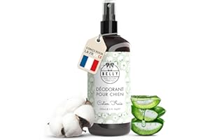 BELLY OUR MUTUAL FRIEND Belly® Déodorant pour Chien -250ml- Hypoallergénique, pH Équilibré, Neutralise les Mauvaises Odeurs - Arôme de Coton Frais - Parfum Chien Longue Durée