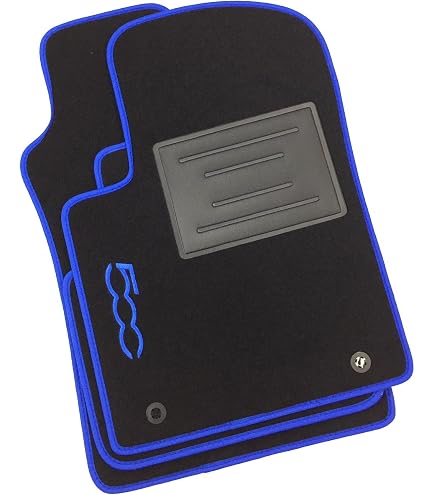ASC Tappetini Auto Compatibili con Ford Puma II 2019-/Hybrid ST Line, Moquette, Bordo Antiscivolo, Battitacco in Gomma, 2 Loghi Ricamati