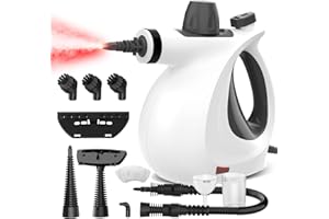 ÖRRNVTE Dampfreiniger,1050W Handdampfreiniger mit 11 Zubehör, 3,5 bar Dampfdruck Dampfreiniger Handgerät mit 350 ml, 230℉ Dampfreiniger für alles Möbel, Teppiche, Badezimmer, Sofa, Boden