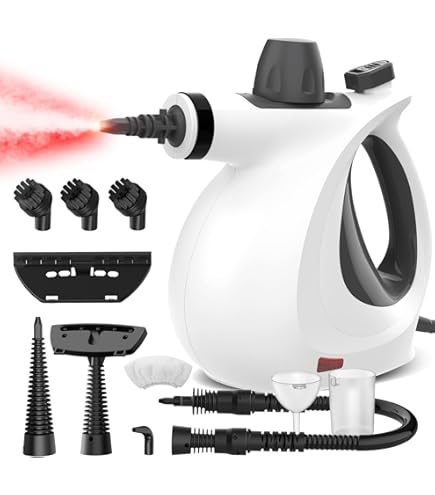 Klona Tragbarer Dampfreiniger - Mit 10 Zubehörteilen Für Haushalt