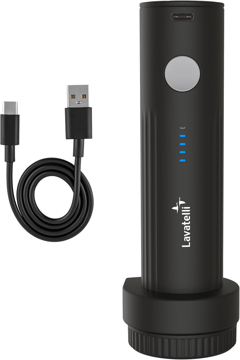 Lavatelli VAC-U-PUMP – Bomba de Vacío Eléctrica Inalámbrica 25W | Recargable USB-C 127g | Para Bolsas Vacío Ropa, Maleta y Armario | Compatible con Ryanair, Vueling y easyJet Equipaje de Mano