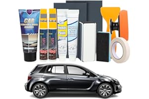 WVWMYM Lackstift Schwarz Auto,Kratzer Entferner Auto,Auto Lack Reparatur Set,Autolack Reparatur für Paint Scratches,Water Spots,Swirl,Autokratzerentferner(Silbergrau + Titangrau)