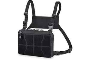 WYNEX Borsa per Kit di Ricognizione, Confezione da Combattimento Tattica Confezione di Borse Molle Vest Borsa Frontale Camouflage Airsoft Harness Holster