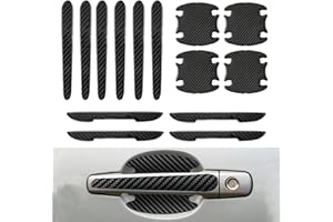 QOMJUFA 14 Pièces Protecteur Poignée Porte de Voiture, Autocollants de Protection Portiere Voiture, Protection Porte Contre Bandes Anti Collision, Anti-Rayures Protege Autocollants pour Divers Véhicules