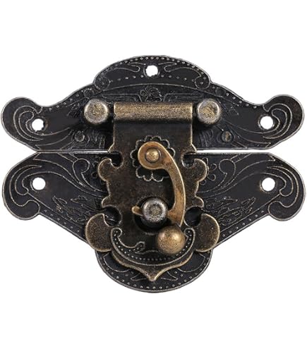 1 pcs Loquet Serrure Vintage - Antique Moraillon Fermoirs pour Décoratifs Cabinet Armoire Boîte à Bijoux pour Meubles,serrures sur coffres | Leroy Merlin