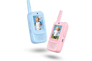 Kids Walkie Talkies for Boys Girls 2 Pack – Handheld Walky Talky with Color Screen & Flashlight for Outdoor Games, Camping, Hiking & Birthday Gifts, 3 AAA Batteries Included