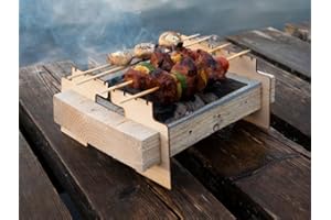 GENERIC Deals Barbecue monouso a Carbone (Incluso) Portatile Ecologico completamente realizzato con Materiali Naturali Pronto per l’Uso in 5 min. Utilizzabile 2 Ore Biodegradabile