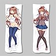 Xingbiyou Anime Dakimakura 50x150cm Doki Doki Literature Club Hugging Body Pillow Cover Case Double-Sided Print (Monika C)