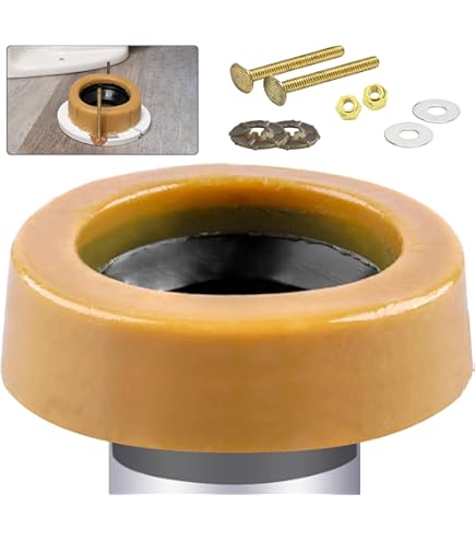 LASCO 04-3310 Toilet Wax Ring With Polyethylene Flange – Fits 3" & 4" Waste Lines, Odor & Water Tight Seal, Floor Mount Toilets