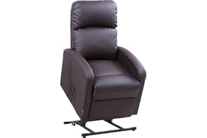 Astan Hogar Sillón Relax Con Función Auto-Ayuda (Levanta Personas), Reclinación Eléctrica, Tapizado en PU Anti-Cuarteo, Modelo Premium AH-AR30620CH