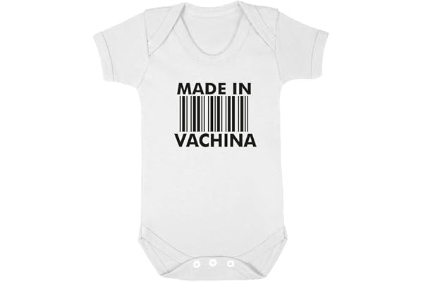 SMARTYPANTS Made In streckkod rolig baby bodysuit söt nyhet kortärmad bomull babyväxa ny bebis gåva unisex spädbarn odlingsdräkt nyfödd pojke flicka kläder vit, Vitt, 3-6 månader