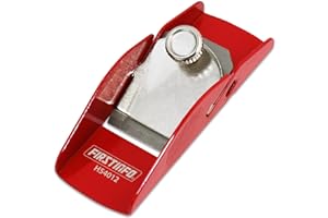 FIRSTINFO TOOLS FIT YOUR NEEDS FIRSTINFO H54012 | Rabot à Main Miniature en Acier Léger | Rabot de Finition Bois | Rouge