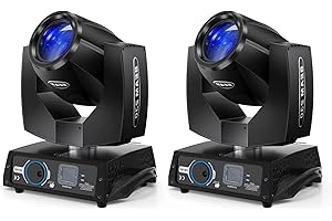 PROPULSION LIFE 7R 230W LED Moving Head, Stage Light 17 Gobos 14 Colours 8 Prisms Disco Party Light 16H Beam Spotlights DMX 512 with Sound Activated for Wedding Christmas DJ Club Stage