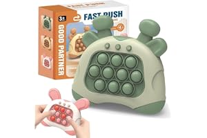 Fast Push Pop It Game for Exciting Entertainment Pop Push It Bubble Stress Light Up Toys, Anti-Anxiety Autism Sensory Toy Birthday Gifts for 4-12 Year Old Boys Girls, and Adults (Green Deer)