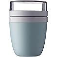 Lunchpot Ellipse Nordic Green, 500 ml, Practical Cereal Cup, Yoghurt Cup, To Go Cup Suitable for Freezer, Microwave and Dishw