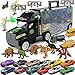 Produktbild Transport Car Carrier Truck Dinosaurier Spielzeug für Jungen und Mädchen (12 Autos und 28 Slots)