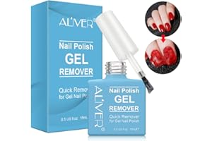 SBHEANGBA Gel Nail Polish Remover, 2-3 Minutes Quick & Easy Nail Polish Remover - Safe, Non-Irritating Odor, No Need For Foil, Soaking Or Wrapping, 15ml (1 Pieza)