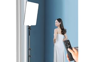 GiftMax RL-19 19" LED Video Soft Light Panel, 80W for Studio Photography Video Recording Conference YouTube,2700K-7500K CRI95+ with Remote Control