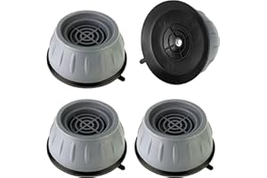 LTZGO Piedini Antivibrazione Lavatrice, 4 Pezzi Universali Gomma Ammortizzatori Tappetino Supporto Antiscivolo Antirumore Ammortizzatore Vibrazione per Lavatrici lavastoviglie Mobili Frigoriferi - 3.5cm