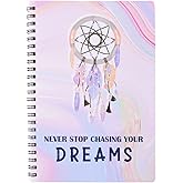 Papboo A5 Handy, Easy to Carry,Dreams, Dream Catcher Spiral Wiro Notebook : 100 GSM Natural Shade Paper, Dot Grid, 120 Pages,
