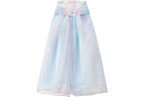 XEPST Mantello Principessa Bambina, Costume Principessa con Cappuccio, Mantello Della Principessa Accessorio Scialle Cape Ragazze da Costume Halloween Carnevale Festa Compleanno Regalo Cosplay