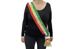 BrolloGroup Fascia Finalmente in Pensione Fasce Tricolore da Sindaco Lusso Made in Italy PS 04613