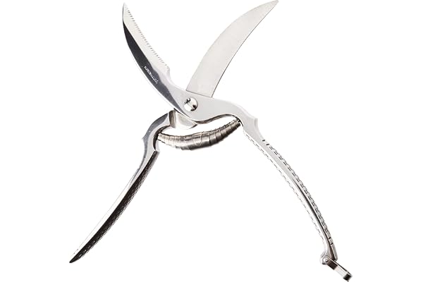 Victorinox Ciseaux à volaille, Ciseaux de cuisine, Lames extra-tranchantes, Acier inoxydable, Poignée métallique