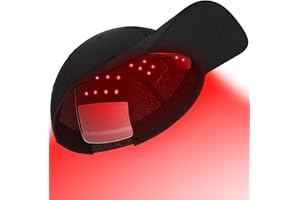 iKeener Gorro para el Crecimiento del Cabello con Luz Roja, Recargable Gorro de Terapia con Luz Roja con 3 Longitudes de Onda y Panel Luminoso Desmontable, Anticaida Cabello Mujer Hombre