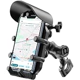 Bix BPH05 G&uuml;neş ve Yağmur Korumalı Gidon Bağlantılı 360&deg; Derece Ayarlanabilir G&uuml;neşlikli Motosiklet Bisiklet Scooter i&ccedil;in Uni