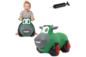 JAMARA Fendt 460598 Bouncy Tractor with Pump, BPA-Free, up to 50 kg, Promotes Balance/Motor Skills, Side Mirrors Serve as a Support, Easy to Clean, Robust/Durable