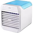 Air Cooler Portable Mini Air Conditioner Units Mobile Air Conditioning Unit, Personal Air Cooler with 3 Adjustable Wind Speeds Perfect for Home and Office(Low/mid-Range/Third Gear) (Blue)