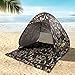 Produktbild MONOJOY® Tragbares Strandzelt, automatische Aufstellung, UV-Schutz, für 2–3 Personen, für Camping, Angeln, Picknick, Aufbau in wenigen Sekunden