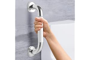 MINGHAOYUAN Asa de Seguridad para Baño, Pasamanos Ducha, Asa de Seguridad Antideslizante, Durable para la Bañera Manija para Niños, Discapacitado, Lesionado, el embarazo y Personas Mayores (30 cm, blanco)