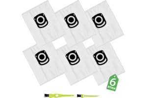 YUKOVEP Bolsa Aspiradora para Rowenta Hygiene+ ZR200520 ZR200540, Bolsa de Repuesto para Compact Power Silence Force RO64xx RO63xx RO68xx RO39xx (6)