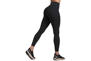 CRZ YOGA Donna Butterlift Yoga Leggings Sollevamento del Sedere 64cm - Nessuna Cucitura Frontale A Vita Alta